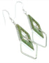 Turquoise Authentic Sterling Silver Hook Dangle Earrings GS73357